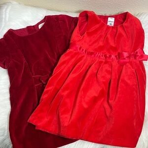 Set Zara Carter's Elegant Red Velvet Dress